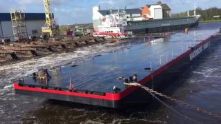 Launch Wagenborg Barge 14 [upl. by Ydospahr738]