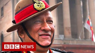 Indias top general Bipin Rawat dies in helicopter crash  BBC News [upl. by Ahtiek]