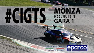 Campionato Italiano GT Sprint GT 3  ACI Racing Weekend Monza Round 4  Gara 1 [upl. by Seto]