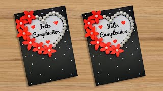 🎁🔥DIY Tarjeta de Feliz Cumpleaños hecha a mano🔥🎁 DIY Birthday greeting card [upl. by Ecirehs]