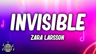 Zara Larsson  Invisible Lyrics End Title from Klaus [upl. by Narmis]