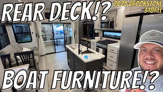 RV with BOAT FURNITURE 2025 Brookstone 318RLL [upl. by Light]