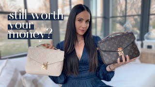 Louis Vuitton Pochette Metis Canvas MONOGRAM vs EMPREINTE Leather Review amp Comparison [upl. by Neeluqcaj223]