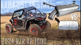 2024 Polaris RZR XP 1000  GGB Trail Muffler  Exhaust Installation amp Sound Test [upl. by Brigit]