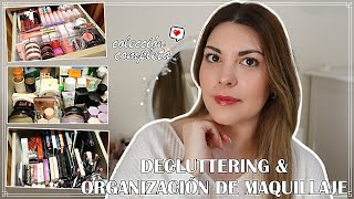 DECLUTTERING  Organización y colección de maquillaje 💄 [upl. by Lodnar]