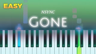 NSYNC  Gone  EASY Piano TUTORIAL by Piano Fun Play [upl. by Morgenthaler]