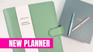 New Planner  Stationary Haul  Filofax Norfolk A5 Leather Organizer [upl. by Zaslow601]