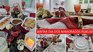 JANTAR COMPLETO DIA DOS NAMORADOS ATÉ R80  DESAFIO  Simone Saldanha [upl. by Artenek]