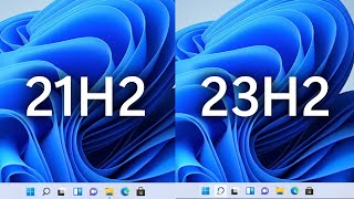 Windows 11 21H2 vs 23H2 [upl. by Boccaj]