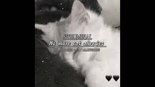 “No more cat Allergies” SUBLIMINAL  Cat manifesting • subliminaluser cat viral subliminalcat [upl. by Avrom]