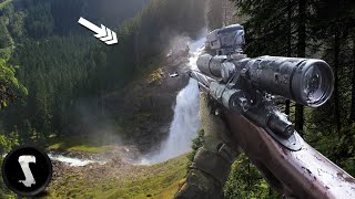 SUPER Long Range Airsoft Sniping Mountain Sniper Mission [upl. by Li205]