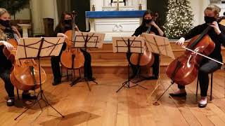 Jingle Bells for Cello Quartet Covid Edition [upl. by Erreit]