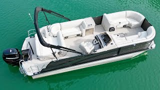 SOLD  2017 Harris Grand Mariner 230 Tritoon w300HP Mercury 4Stroke Outboard on Norris Lake TN [upl. by Enajharas]