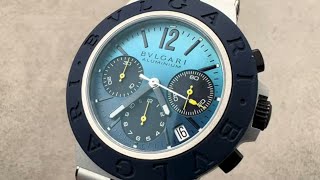 Bulgari Aluminium Capri Edition Chronograph 103844 Bulgari Watch Review [upl. by Husch83]