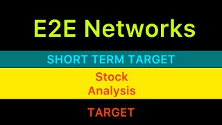 E2E NETWORKS LTD STOCK TARGET ♒️ E2E NETWORKS SHARE NEWS  E2E NETWORKS TARGET ANALYSIS 260924 [upl. by Airasor]