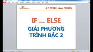 java1 Giải phương trình bậc 2 lab2 bài 2 [upl. by Aleehs]