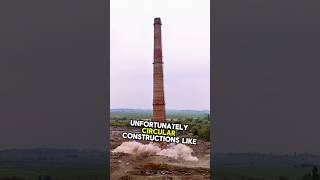 The Danger of Demolishing Smokestacks with Blasting shortsviral shortsfeed shortsvideo shorts [upl. by Jacquelynn]