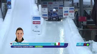 Luge Womens WC 20202021 in Winterberg 2nd Run [upl. by Eidas93]