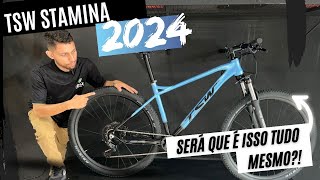 Bicicleta TSW STAMINA 2024 Será que é isso tudo mesmo  review [upl. by Aihtiekal]