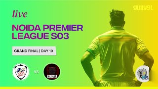 KOLKATA VS PATNA  GRAND FINALE  NOIDA PREMIER LEAGUE  TENNIS BALL T20 LIVE 🔴 [upl. by Notsreik]