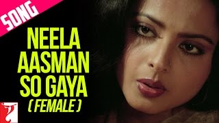 Neela Aasman So Gaya Female  Song  Silsila  Amitabh Bachchan  Rekha  Jaya  Lata Mangeshkar [upl. by Deirdra]