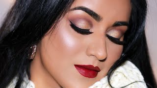 WARM FALLHOLIDAY LOOK  FULL FACE OF OFRA COSMETICS [upl. by Mellitz39]