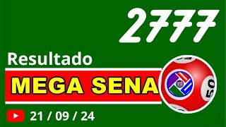 Megasena 2777  Resultado da Mega Sena de hoje Concurso 2777 [upl. by Yrolam]