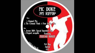 MC Duke  Im Riffin Acapella Cant beat the system go with the flow [upl. by Ibba]