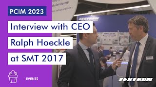 Video interview with CEO Ralph Hoeckle at SMT Hybrid amp Packaging 2017 [upl. by Bazar419]