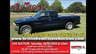 2000 Dodge Dakota SLT Ext Cab V6 Magnum 2wd 10052024 Christensen Auction [upl. by Weksler]