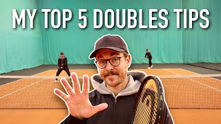 My Top 5 Doubles Tips tennis [upl. by Reitrac]