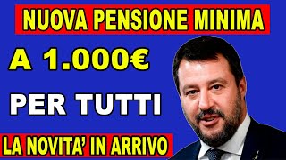 Aumento della Pensione Minima a 1000€ Confermato Scopri Tutti i Dettagli Qui [upl. by Karlik770]