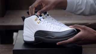 Air Jordan 12 quotTaxiquot Unboxing [upl. by Llerahc]