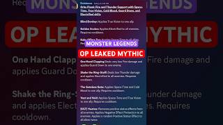 Monster Legends Leaked Broken Support Monster mobilelegends monsterlegendsleaks [upl. by Anaila]