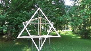 Merkaba aus Holz für den Garten [upl. by Dnana]