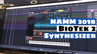 NAMM 2018 Tracktion BioTek 2 Synthesizer  Granular Oscillator amp More [upl. by Einnahc]