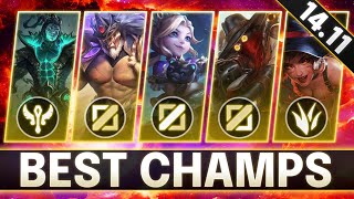 BROKEN Champions In 1411 for FREE LP  BEST CHAMPS to MAIN for Every Role  LoL Guide Patch 1411 [upl. by Ttenaj]