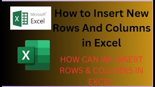 How to Insert New Rows amp Columns In Excelexceltutorial excel hindi english [upl. by Atyekram280]