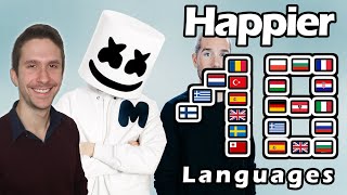 MARSHMELLO Singing Happier in 18 Languages With Zero Singing Skills [upl. by Stalder]