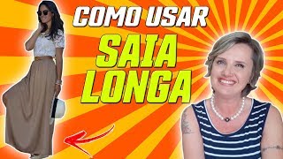 Como usar saia longa [upl. by Bashuk]