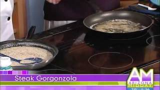 Chef Gino Bambinos Steak Gorgonzola recipe [upl. by Nyre926]