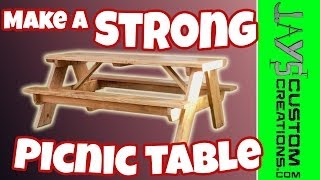 How To Build a Picnic Table  084 [upl. by Ayamahs]