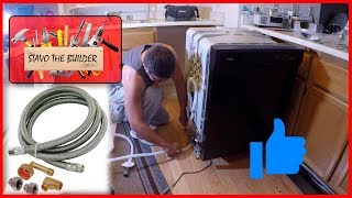 Como Instalar un Lavavajillas o Lavaplatos Electrico  How to Replace a Dishwasher [upl. by Drye]