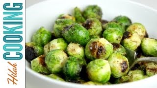 How To Roast Brussels Sprouts  Hilah Cooking [upl. by Irakab389]