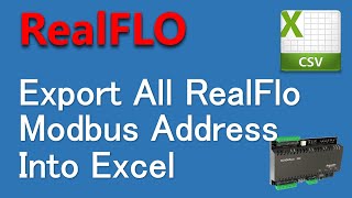 SCADAPack  Export Modbus Addresses Used By RealFlo In SCADAPack [upl. by Nerat]