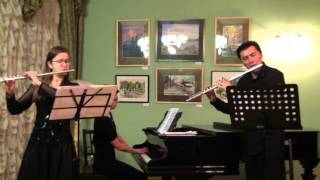 Doppler  Duettino for two flutes and piano [upl. by Tabib]