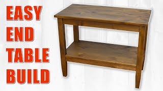 Colin Knechts Easy End Table Build  Side Table DIY [upl. by Indyc]