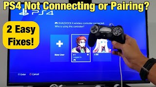 PS4 Controller Not Connecting or Pairing Not Working 2 Easy Fixes [upl. by Aikin107]