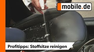 Flecken von Stoffsitzen entfernen  mobilede Profitipps [upl. by Aihpos]