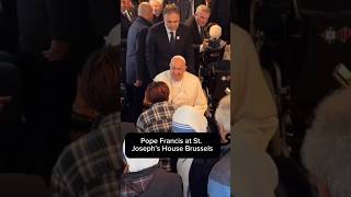 Pope Francis at St Josephs House Brussels catholic vatican [upl. by Nilram]